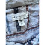 Garnet Hill  Petite Small Linen Top Striped Button Down Long Sleeve Women’s Shirt Photo 1