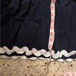 White closet elements cotton navy dress white trim large Photo 8