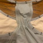 Lululemon No Limits Light Gray Caymen Draped Stripe Yoga Sports Bra Tank Top 6 Photo 6