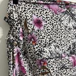 White House | Black Market  Convertible Maxi Dress Skirt Cheetah Animal Floral Medi Photo 3