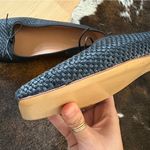 MANSUR Gavriel Raffia Square Toe Ballerina Woven Flats Size 39 Black Photo 5