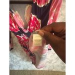 Lilly Pulitzer Augusta Floral Faux Wrap Dress Pink Blue Long Sleeve Photo 5