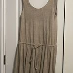💖 NWT Free People FP Movement Faux Micro Suede Mini Dress Tan Size L Photo 1