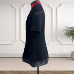 Vintage Rimini Black Short Sleeve Blazer Skirt Suit Professional Jacket Size 4 Photo 4