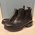 Capa de Ozono Black WoMen's Chelsea Boots Shoe Size 9 Booties Steel Toe Photo 1