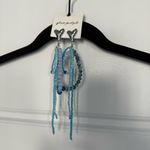 Free People NWT Reese Dangle Earrings - Sky Blue/Silver | One Size Photo 2