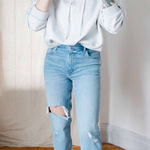 Abercrombie & Fitch Abercrombie Jeans Curve Love 90s Straight High Rise Size 28 Photo 0