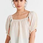 Urban Outfitters Embroidered Balloon Sleeve Blouse Photo 0