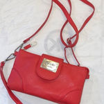 Nicole Miller Crossbody bag/Wallet. Red/Orange. Small Photo 0