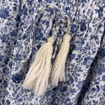 Hollister  blue floral off shoulder crochet trim XS Photo 1