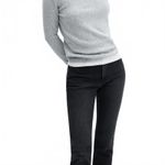 Mango Slim-Fit Cropped Jeans Black Denim Claudia Size 4 US / 36 EUR Photo 8