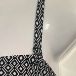 DKNY NWT Black and White Women’s One Piece with Ruching Sz Medium Photo 2