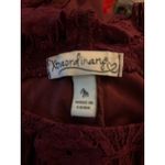 Xtraordinary  Lace Maroon Mini Dress M Formal Special Occasion Cocktail Coquette Photo 8