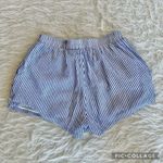 Bishop and Young  Shorts Striped Flared Blue S High Waist Preppy Weekend Vacation Photo 9