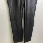 Spanx  Faux Leather Leggings XL Black Womens Pull On Shaping Going Out Sexy EUC Photo 3
