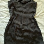 Princess Polly Black Mini Dress With White Bow Photo 1