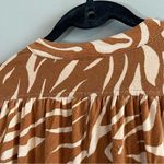 Anthropologie ✨  Maeve Windham Tiger Striped Henley Top Small Photo 11