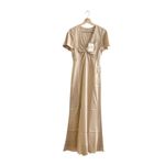 Show Me Your Mumu Rome Twist Gown Champagne Luxe Satin XXS NWT Photo 4