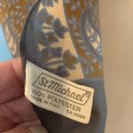St.Michael Vintage Scarf 55 x11.5 100% Polyester Print Ecu Made in Italy Brown Photo 2