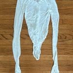 Aya Muse White Long Sleeve Bodysuit Size XS Photo 2