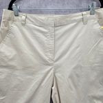 kim rogers  Tan Bermuda Flat Front Bottoms Pants Shorts Cotton Plus 14 Photo 2