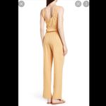 Faherty Terra Organic Cotton Jumpsuit in Taffy Yellow Size Medium NWT Photo 2