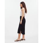 Madewell NWT  Sz 8 The Layton Solid Midi Slip Skirt in Black NL332 Photo 1