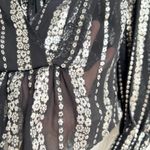 IRO Viviana black silver lurex blouse FR 36 / 4 Photo 3