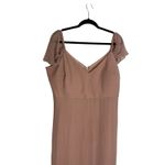Birdy Grey  Size Curve 2X Dusty Rose Devin Chiffon Slit Bridesmaid Dress NWT Photo 2