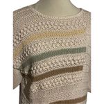 Vintage Shapely Knits Women Knitted Top Short Sleeve Blouse Multicolor Size Medi Size M Photo 4