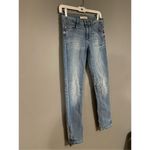 Banana Republic Light Wash Skinny Zip Leg Size 25 Photo 2