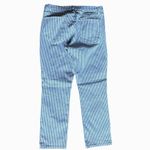 frame denim FRAME Le High Straight Jeans Multi Blanc White and Blue Pinstripes Sz 30 Photo 2