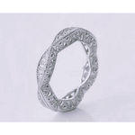 Boutique NEW 1 Ct Pretty Pave Simulated Diamond‎ Eternity Wedding Band Ring, Size 10 Photo 1