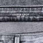 Fidelity Denim Juniper Crop Flare Jeans in Surfire Gray Raw Hem Size 29 Photo 7