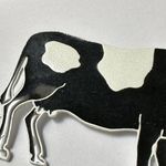 Black & White Farm Animal Dairy Cow Enamel Meta Brooch Pin Photo 8
