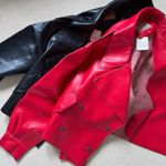 Free People Alexis cropped vegan leather jacket Red Photo 9