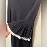 COS  Pleated Sleeves Knitted Dress Black Size XS Photo 13