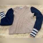 Madewell Baybrook Women’s Size Small Color Block Wool Blend Crew Neck Sweater Photo 1