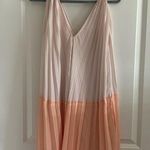 Elegant Peach and Pink Mini Dress Size M Photo 0