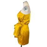 Lovers + Friends  Kennedy Mini Dress in Mustard Yellow XSmall New Satin Photo 7