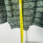 Olive & Oak  Green & Black Striped Cowl Neck Drawstring Sweater Size S Photo 6