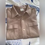 PINK - Victoria's Secret  Brown Button Down Shirt Photo 9