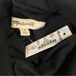 Madewell  High Neck Bodysuit Sz Sz S Black Grunge Whimsygoth Stretch Business NWT Photo 8
