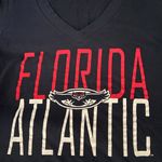 Jansport FAU Florida Atlantic University V-Neck  Women's Tee, XL Photo 1