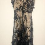 Dress the Population  Audrey Floral Appliqué Lace Dress Black and Nude Size XL Photo 3