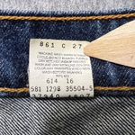 Levi's Vintage 90s  Denim Shorts‎ High Waist Dark Wash Size 11 JR Made USA Photo 7