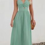 Cupshe Mint Sweetheart Front Twist Maxi Dress Photo 0