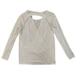 Lululemon Athletica white sheer long sleeve shirt women’s size 4 Photo 1