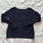 Womens Blue Sequined Long Sleeve Sweater Winter Holiday Christmas Y2K Retro Size M Photo 5