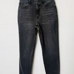 American Eagle [ Outfitters] Washed Black High Rise Tapered Stretch Mom Jeans 6 Photo 0